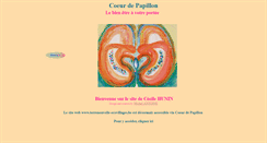 Desktop Screenshot of coeurdepapillon.com