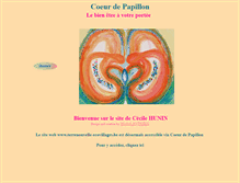 Tablet Screenshot of coeurdepapillon.com